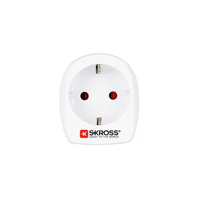 Produktbild von Skross 1.500205-E, Typ J (CH), Typ C (Euro-Stecker), 100 - 250 V, 10 A, Weiß, 2500 W