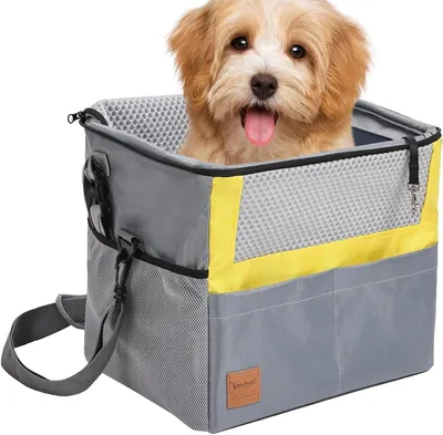 Image de Sac de transport pour chien - Sac pour animaux de compagnie - Transport sûr - Imperméable et respirant - 38x30x28 cm - Noir