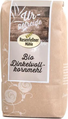 Produktbild von Dinkelvollkornmehl 1000g - 10er Vorteilspack von Rosenfellner Mühle