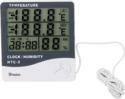 Produktbild von Bradas Wetterstation mit Außentemperatursensor WHITE LINE