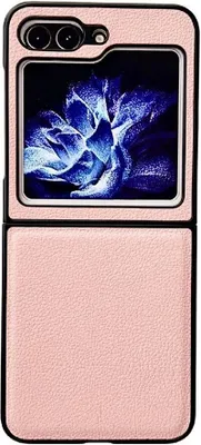 Image de Coque König Design compatible avec le Samsung Galaxy Z Flip5 5G, en plastique souple, de couleur rose