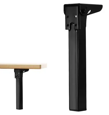 Produktbild von Klappbare Möbelbeine - 25 cm - Metall - klappbare Tischbeine - Möbelfüße - Tischfüße - für Klapptisch, Schreibtisch, Sofa, Schrank - Schwarz