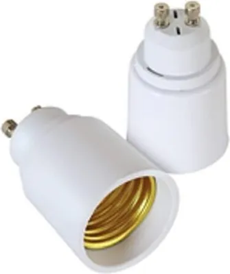 Produktbild von 4 x Adapter Lampensockel Sockeladapter GU10 auf E27