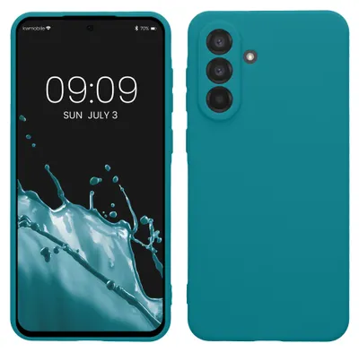 Produktbild von kwmobile Handyhülle für Samsung Galaxy A56 5G Hülle - weiches Handy Silikon Case - Schutzhülle Cover - Petrol matt