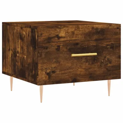 Immagine prodotto di Tavolino da salotto vidaXL in rovere affumicato 50x50x40 cm in materiale derivato dal legno
