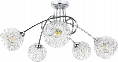 Produktbild von Deckenleuchte Hängeleuchte Kronleuchter Kristall Chrom LED