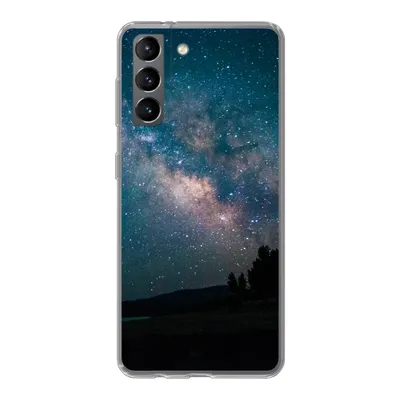 Produktbild von MuchoWow® Handyhülle Schutzhülle Hülle für Samsung Galaxy S21 Sterne - Planeten - Galaxie - Jungen - Mädchen - Kinder Silikon Softcase Handy Hülle - Softcase