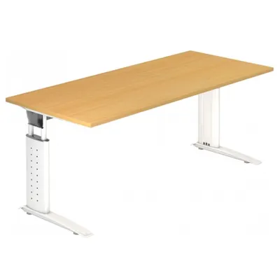 Immagine prodotto di UNDA 19 W - 180 x 80 regolabile in altezza faggio/bianco