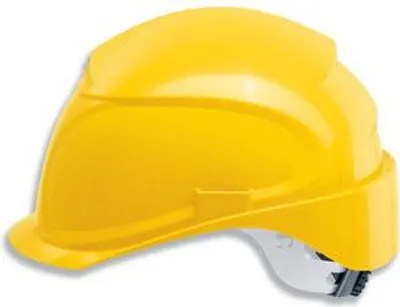 Produktbild von Schutzhelm uvex airwing B-S-WR 9762131 gelb mit Lüftungen