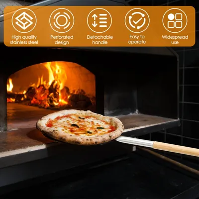 Obrázok produktu pre Hliníková pizza lopata s dlhou rukoväťou