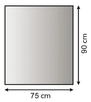 Produktbild von Metallbodenplatte Funkenschutzplatte 3 verschiedene Designs 90cm x 75cm