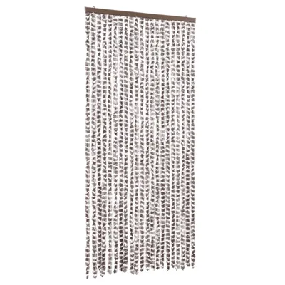 Obrázek produktu pro vidaXL Záclona Fly taupe a bílá 90x200 cm žinylka