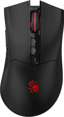 Produktbild von Gaming-Maus, A4Tech, Kabellos, Schwarz