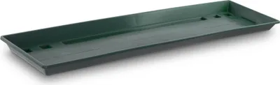 Produktbild von Blumenkastenuntersetzer 60 cm dunkelgrün. 600x 155x 30 mm