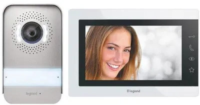 Productafbeelding van Video-deurintercomset met 7 inch kleurenmonitor en groothoekcamera voor 1/2-gezinswoning