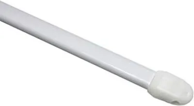 Obrázok produktu pre Kovová záclonová tyč – výsuvná – záclonová tyč – kovová – biela – 50 – 80 cm