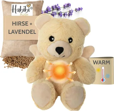 Produktbild von Habibi Plush Premium MIDI Deluxe Schutzengelbär