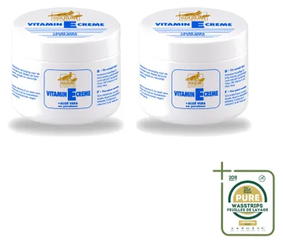 Image de 2 x Crème pour le corps Goldline, vitamine E et aloe vera - Pour peaux normales - 250 ml - Lot de 2