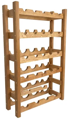 Immagine prodotto di Portabottiglie in pino per 36 bottiglie 76x100x23 cm colore Pinia
