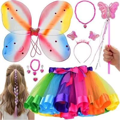 Immagine prodotto di Set di costumi da farfalla per bambini, ali e accessori