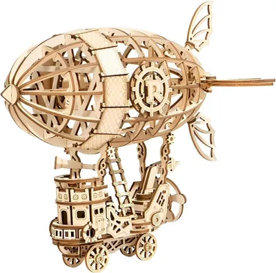 Zdjęcie produktu dla drewniane puzzle 3D model zeppelina dla dorosłych i dzieci 8+ lat Boże Narodzenie urodziny
