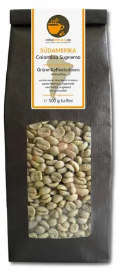 Produktbild von Rohkaffee Arabica Colombia Supremo 500g