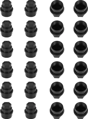 Produktbild von 24 Stk. Abdeckungen für Radmuttern Kappen 15646250 711-025 611-607 99956 Schwarz