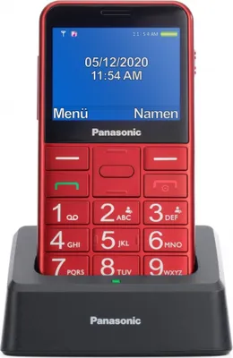 Produktbild von Panasonic KX-TU155EXRN - Single SIM - 6,1 cm (2.4") - 0,3 MP - Bluetooth - Rot