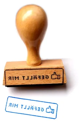 Produktbild von Holzstempel "Gefällt mir"