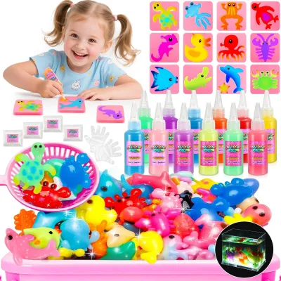 Produktbild von Bastelset für Kinder - Aqua Gel Set mit Wasserperlen