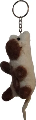 Produktbild von Schlüsselanhänger - Hamster - weiß-braun