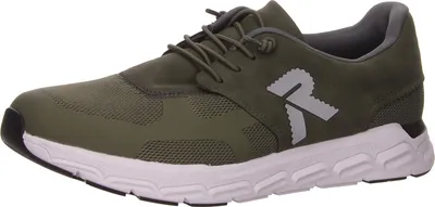 A single green sneaker is shown from the side against a white background.
