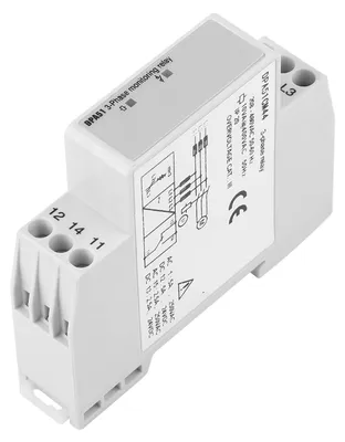 3-Phasen-Überwachungsrelais, 208-480 V AC, 5 A, SPDT, kompakt