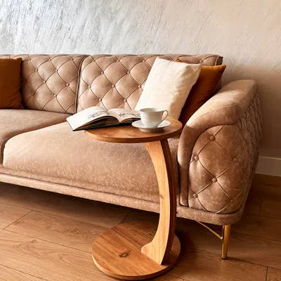 Immagine prodotto di Ultimate Premium Product Tavolino a C con rotelle Marrone