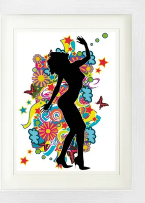 Produktbild von Schöne Frauen Gerahmtes Bild Mit Edlem Passepartout | Wand-Bilder | Im Bilderrahmen - Pop Art Mädchen I (40 x 30 cm)