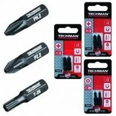 Produktbild von Schraubendreherbits „s2 schwarz“, 2 Stück, Pz3 25 mm