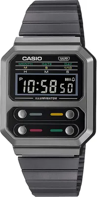 Obrázek produktu pro Casio Vintage the Classic | Digitální hodinky z nerezové oceli šedé A100WEGG-1AEF