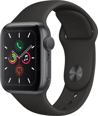 Image de Apple Watch Series 5 (GPS) - Bracelet sport (Noir)