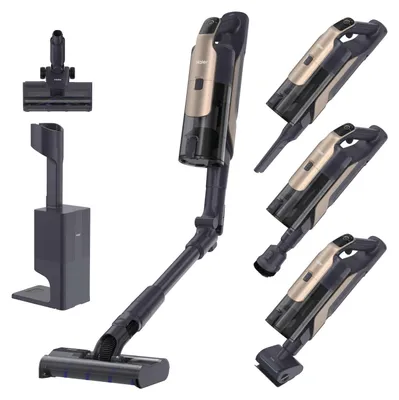 Zdjęcie produktu dla Haier HCVM5550PX 0LL, Pionowy odkurzacz, Bez worka, Czarny, Brąz, 0,85 l, Metal, Suchy