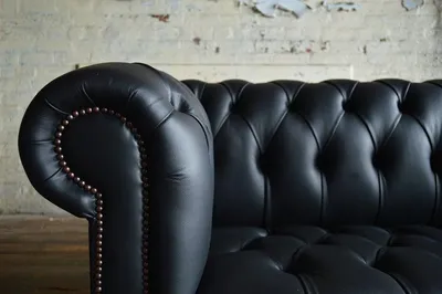 Produktbild von Schwarze Designer Sofa Couch Polster XXL 3 Sitzer Big Sofas Couchen Leder Textil