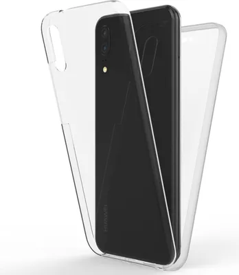 Produktbild von NALIA 360 Grad Handy Hülle für Huawei P20, Full Cover Case Bumper Displayschutz Transparent