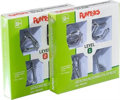 Produktbild von FUNTOYS 600-08722 Geschicklichkeitsspiele aus Metall - sortiert