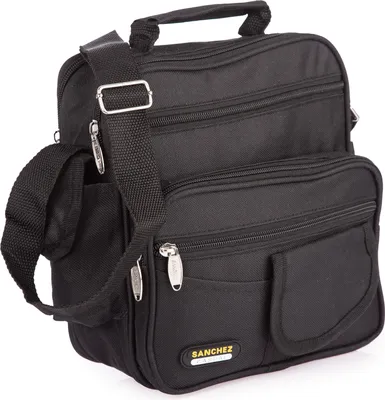 Produktbild von Sanchez Casual Mittel Herren Umhängetasche Schultertasche Handtasche Arbeit Tasche aus Nylon schwarz