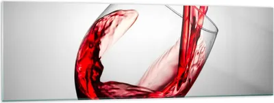 Produktbild von Bilder auf glas - Trinken glas wein - 160x50cm - Glasbilder - Wandbilder - Kunstdruck - zum Aufhängen bereit - Wanddekoration aus Glas - Glas Bilder - Wandbild auf Glas - Einteilig - GAB160x50-2258