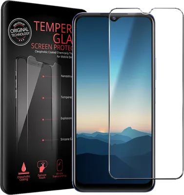 Productafbeelding van 2x beschermfolie voor Vivo Y21 / Y21s / Y33s mobiele telefoon, gehard glas, beschermfolie voor het scherm