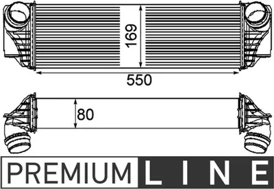 Immagine prodotto di Radiatore aria di sovralimentazione MAHLE CI 185 000P