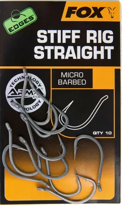 Produktbild von Fox Edges Armapoint Stiff Rig Straight Hooks - 10 Karpfenhaken, Größe:5