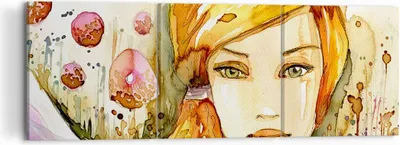 Produktbild von Bild auf Leinwand - Leinwandbild - Frau Sommer Blume - 120x40cm - Wand Bild - Wanddeko - Wandbilder - Leinwanddruck - Bilder - Kunstdruck - Wanddekoration - Leinwand bilder - Wandkunst - CA120x40-3538