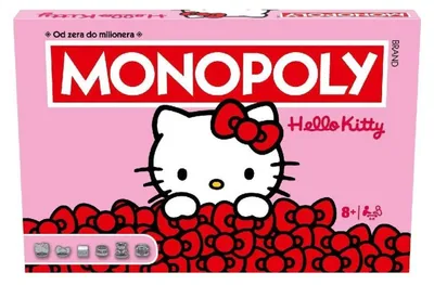 Zdjęcie produktu dla Gra Monopoly Hello Kitty planszowa dla 2-6 graczy od 8 lat