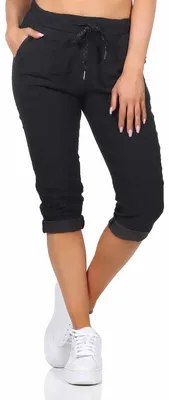 Produktbild von Caprihose Kurze Sommerhose mit Stretch 36 bis 48 Schlupfhose für Damen